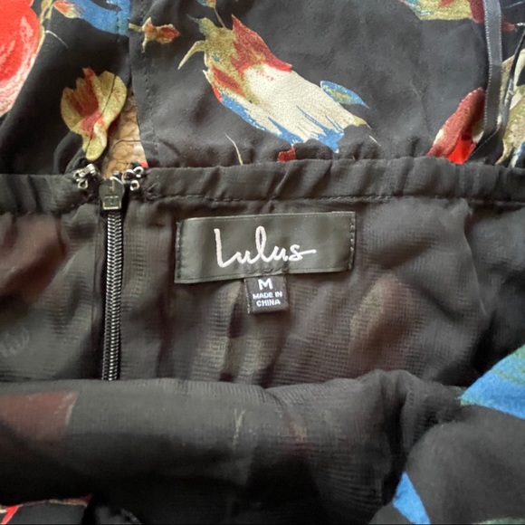 Lulu’s Medium I Care Off Shoulder Floral Dress - Picture 9 of 12